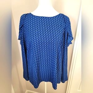 Banana Republic cold shoulder blouse